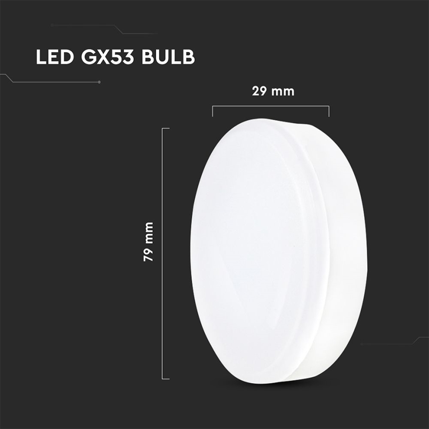 Bombilla LED GX53/6,4W/230V 3000K