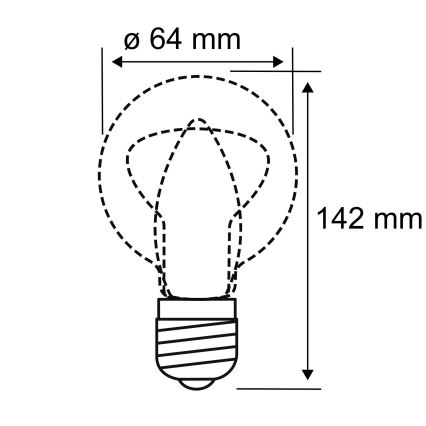 Bombilla LED INNER ST64 E27/3,5W/230V 1800K - Paulmann 28885
