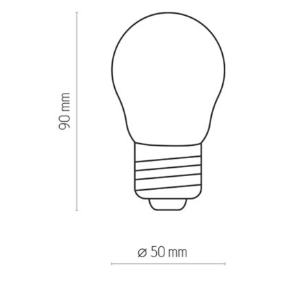 Bombilla LED P45 E27/2W/230V 2700K