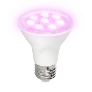 Bombilla LED para crecimiento de plantas PLANTY E27/7W/230V 1200K blanca