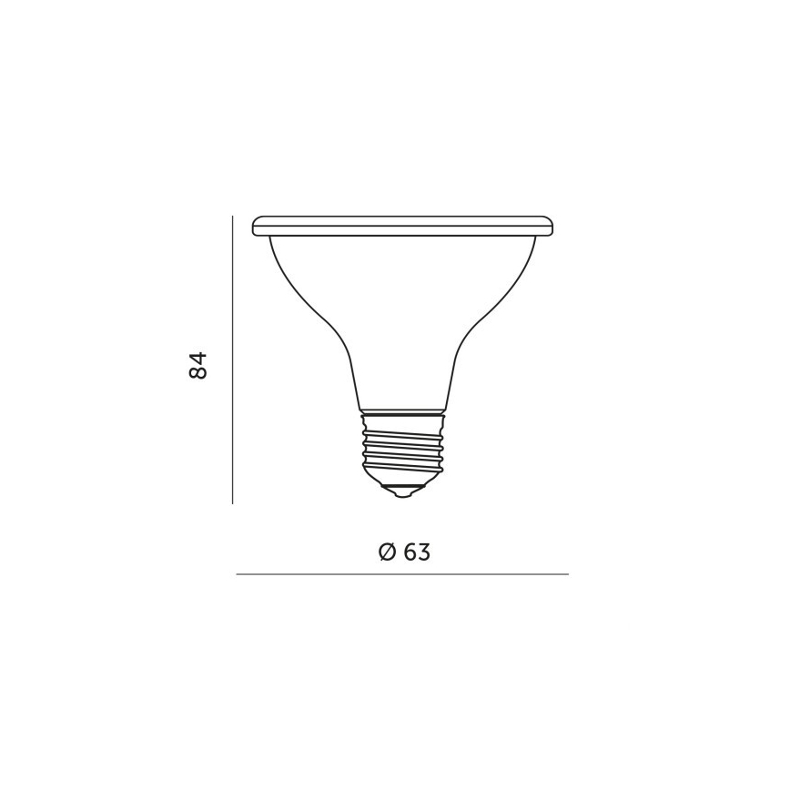 Bombilla LED para crecimiento de plantas PLANTY E27/7W/230V 1200K blanca