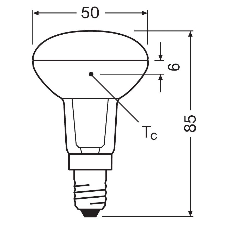 Bombilla LED reflectora E14/4,3W/230V 2700K