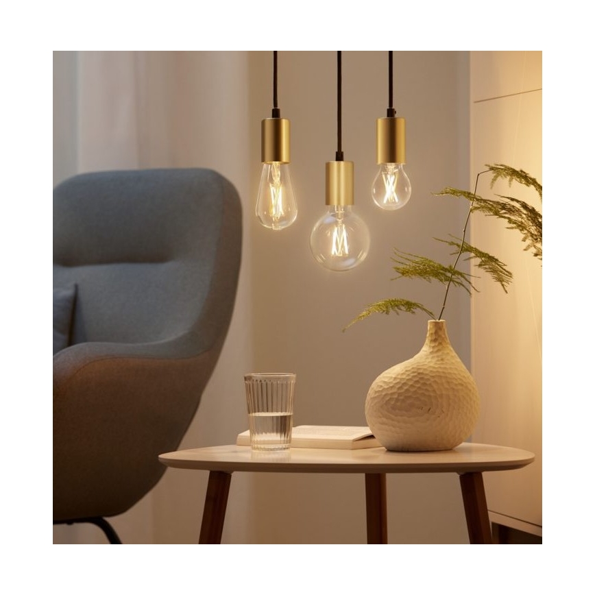 Bombilla LED regulable FILAMENT A60 E27/6,7W/230V 2700-6500K CRI 90 Wi-Fi - WiZ