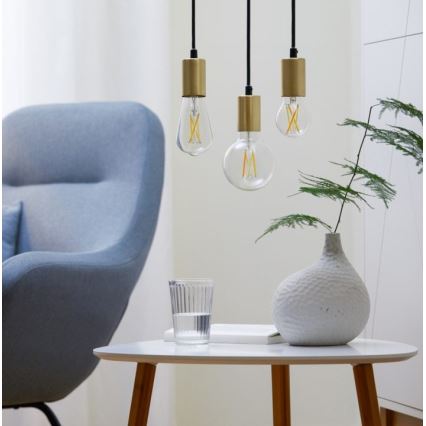 Bombilla LED regulable FILAMENT A60 E27/6,7W/230V 2700-6500K CRI 90 Wi-Fi - WiZ