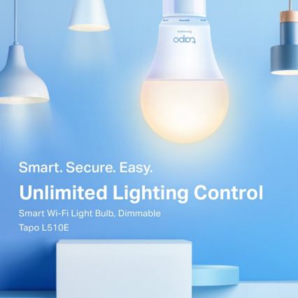 Bombilla LED regulable A60 E27/8,7W/230V 2700K Wi-Fi - TP-Link