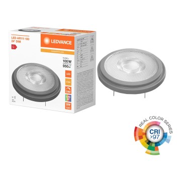 Bombilla LED regulable AR111 G53/13,5W/12V 2700K 24° CRI 97 - Ledvance