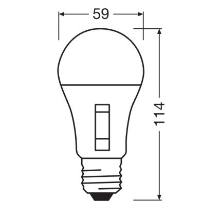 Bombilla LED regulable CLASSIC A60 E27/8,8W/230V 2700/3000/4000/6500K - Osram