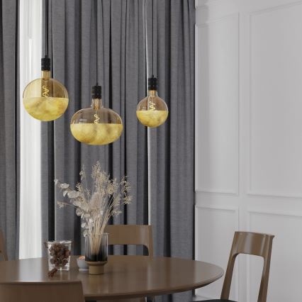 Bombilla LED regulable con casquete dorado FILAMENT G200 E27/4W/230V 1800K CRI 90