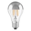 Bombilla LED regulable con casquillo esférico de espejo E27/7,5W/230V 2700K - Osram