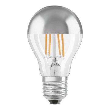 Bombilla LED regulable con casquillo esférico de espejo E27/7,5W/230V 2700K - Osram