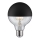 Bombilla LED regulable con casquillo esférico de espejo GLOBE G95 E27/6,5W/230V 2700K negro - Paulmann 28676