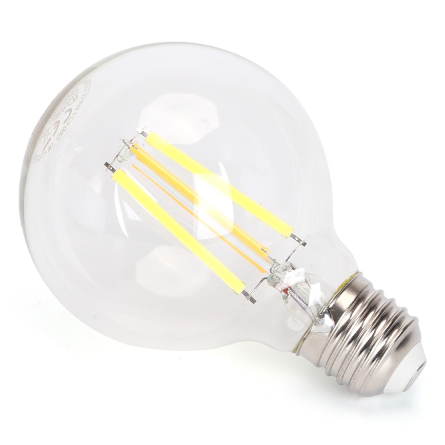 Bombilla LED regulable FILAMENT G80 E27/6W/230V 2700-6500K Wi-Fi - Aigostar