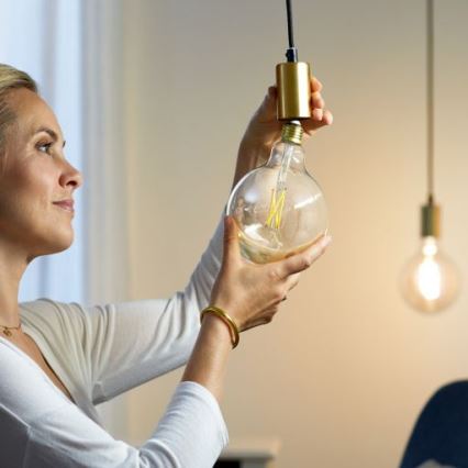 Bombilla LED regulable FILAMENT G125 E27/7W/230V 2700-6500K CRI 90 Wi-Fi - WiZ