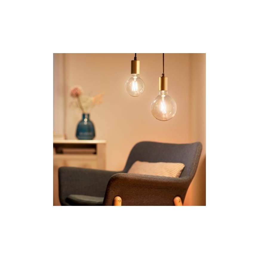Bombilla LED regulable FILAMENT G125 E27/7W/230V 2700-6500K CRI 90 Wi-Fi - WiZ