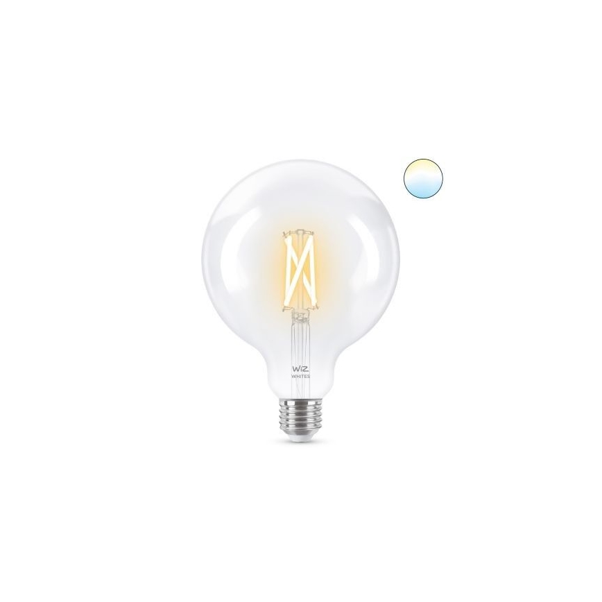 Bombilla LED regulable FILAMENT G125 E27/7W/230V 2700-6500K CRI 90 Wi-Fi - WiZ