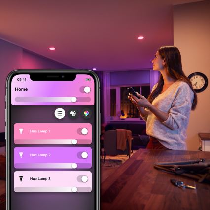 Bombilla LED RGBW regulable Philips Hue White And Color Ambiance E27/6,5W/230V 2000-6500K