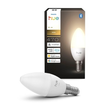 Bombilla LED regulable Philips Hue White B39 E14/3,9W/230V 2700K