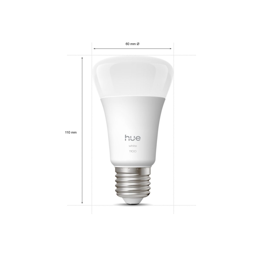 Bombilla LED regulable Philips Hue WHITE E27/9,5W/230V 2700K