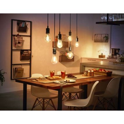 Bombilla LED regulable Philips Hue WHITE FILAMENT ST64 E27/7W/230V 2100K