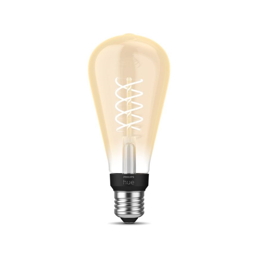 Bombilla LED regulable Philips Hue WHITE FILAMENT ST72 E27/7W/230V 2100K