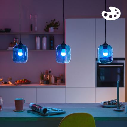 Bombilla LED RGB regulable Philips SMART P45 E14/4,9W/230V 2200-6500K IRC 90