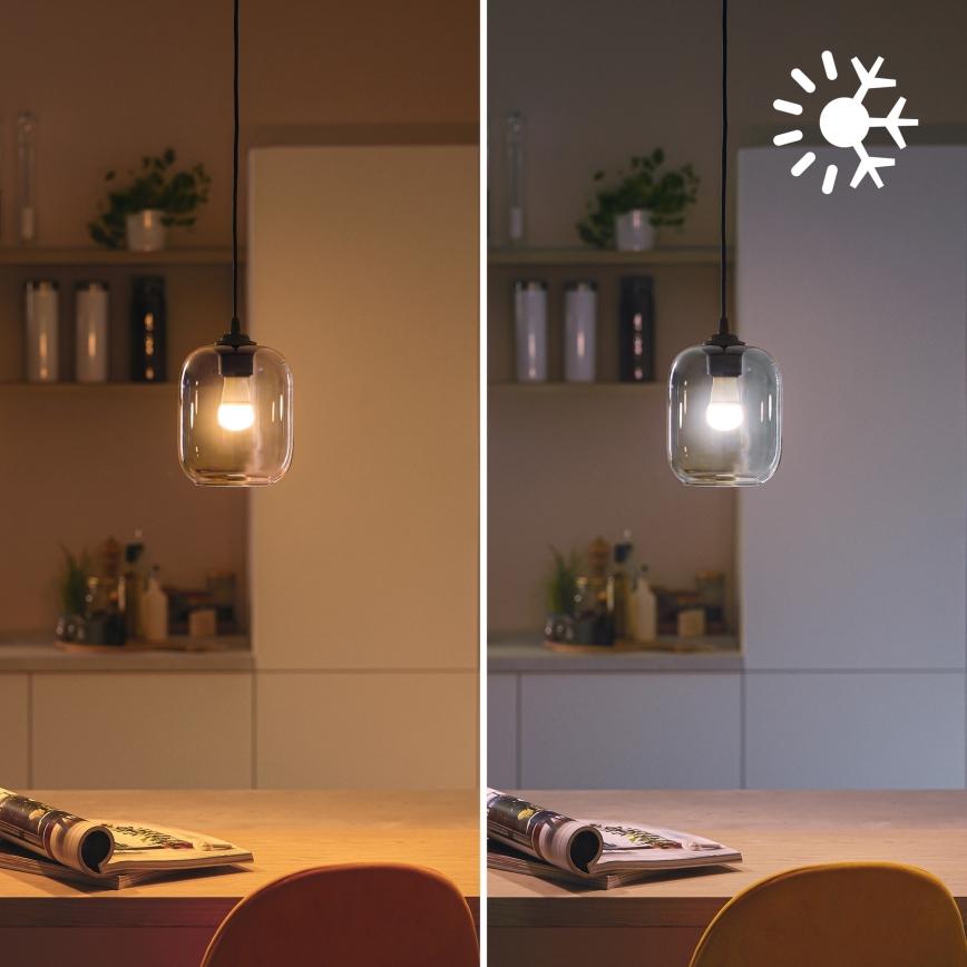 Bombilla LED RGB regulable Philips SMART P45 E14/4,9W/230V 2200-6500K IRC 90