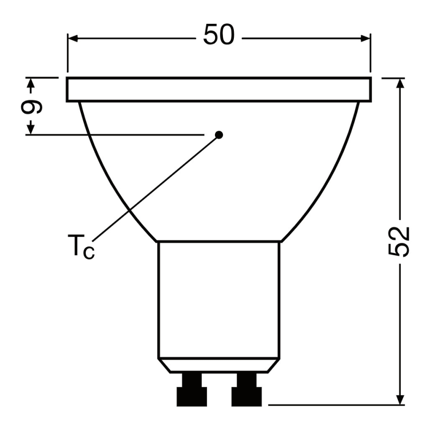Bombilla reflectora LED regulable PAR16 GU10/7W/230V 2700K 120° CRI 90 - Ledvance
