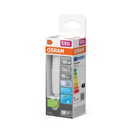 Bombilla LED regulable STICK E27/8,5W/230V 4000K - Osram