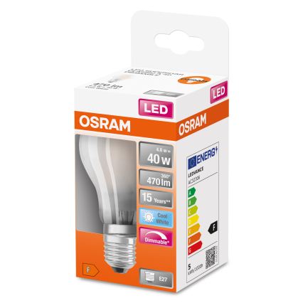 Bombilla LED regulable SUPERSTAR CLASSIC A60 E27/4,8W/230V 4000K - Osram