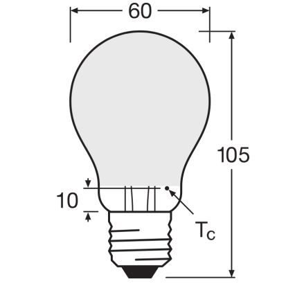 Bombilla LED regulable SUPERSTAR CLASSIC A60 E27/4,8W/230V 4000K - Osram