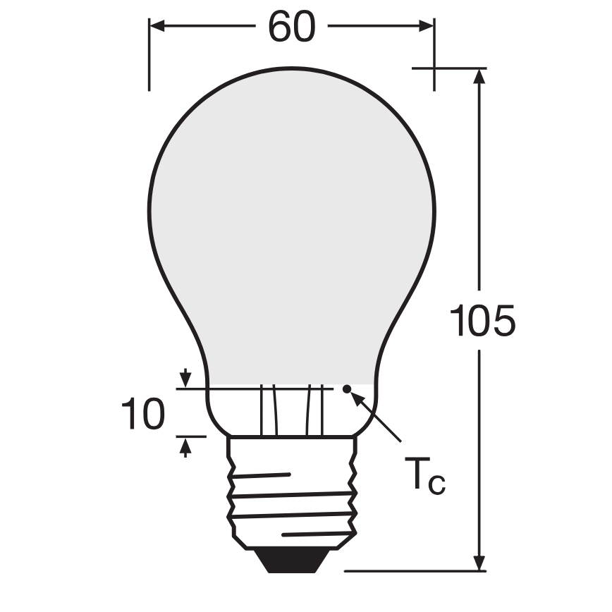 Bombilla LED regulable SUPERSTAR CLASSIC A60 E27/4,8W/230V 4000K - Osram