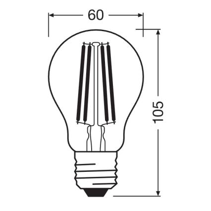 Bombilla LED regulable SUPERSTAR VINTAGE E27/11W/230V 4000K - Osram