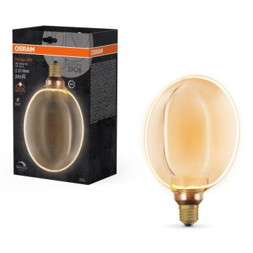 Bombilla LED regulable VINTAGE E27/4W/230V 1800K dorada - Osram