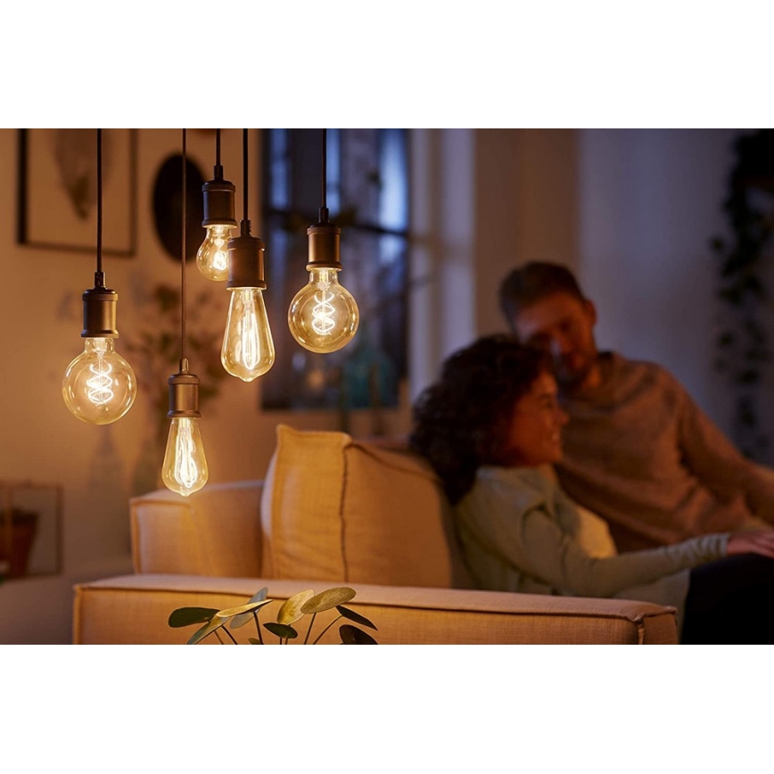 Bombilla LED regulable VINTAGE Philips G93 E27/4W/230V 1800K