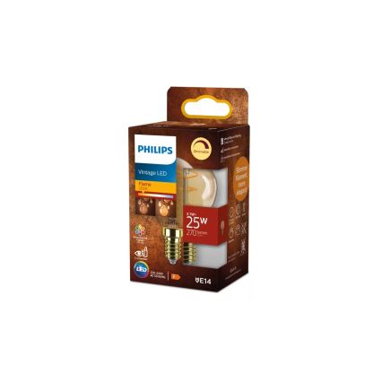 Bombilla LED regulable VINTAGE Philips P45 E14/3,1W/230V 2200K