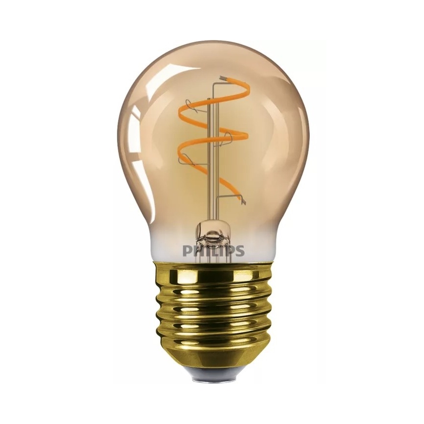 Bombilla LED regulable VINTAGE Philips P45 E27/3,1W/230V 2200K CRI 90