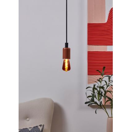 Bombilla LED regulable VINTAGE ST48 E27/4W/230V 2000K roja - Eglo 110199