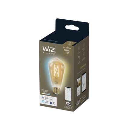 Bombilla LED regulable VINTAGE FILAMENT ST64 E27/7W/230V 2000-5000K CRI 90 Wi-Fi - WiZ
