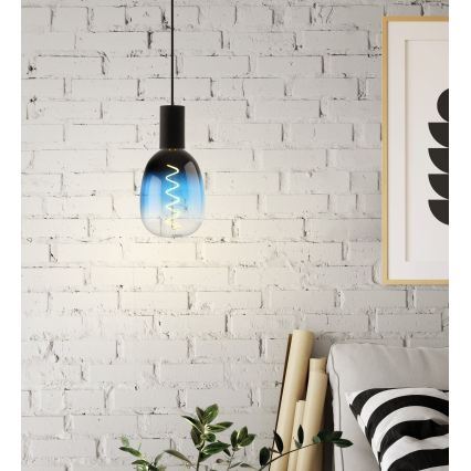 Bombilla LED regulable VINTAGE T120 E27/4W/230V 2000K azul - Eglo 110224