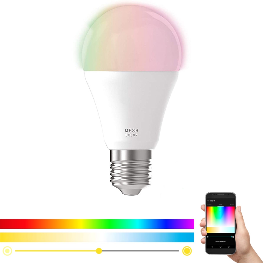 Bombilla LED RGB regulable CONNECT E27/9W 2700-6500K - Eglo
