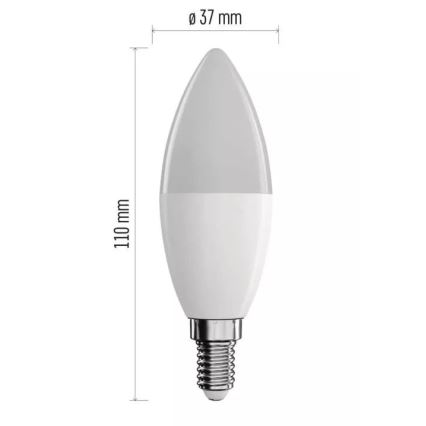 Bombilla LED RGB regulable GoSmart E14/4,8W/230V 2700-6500K Wi-Fi Tuya