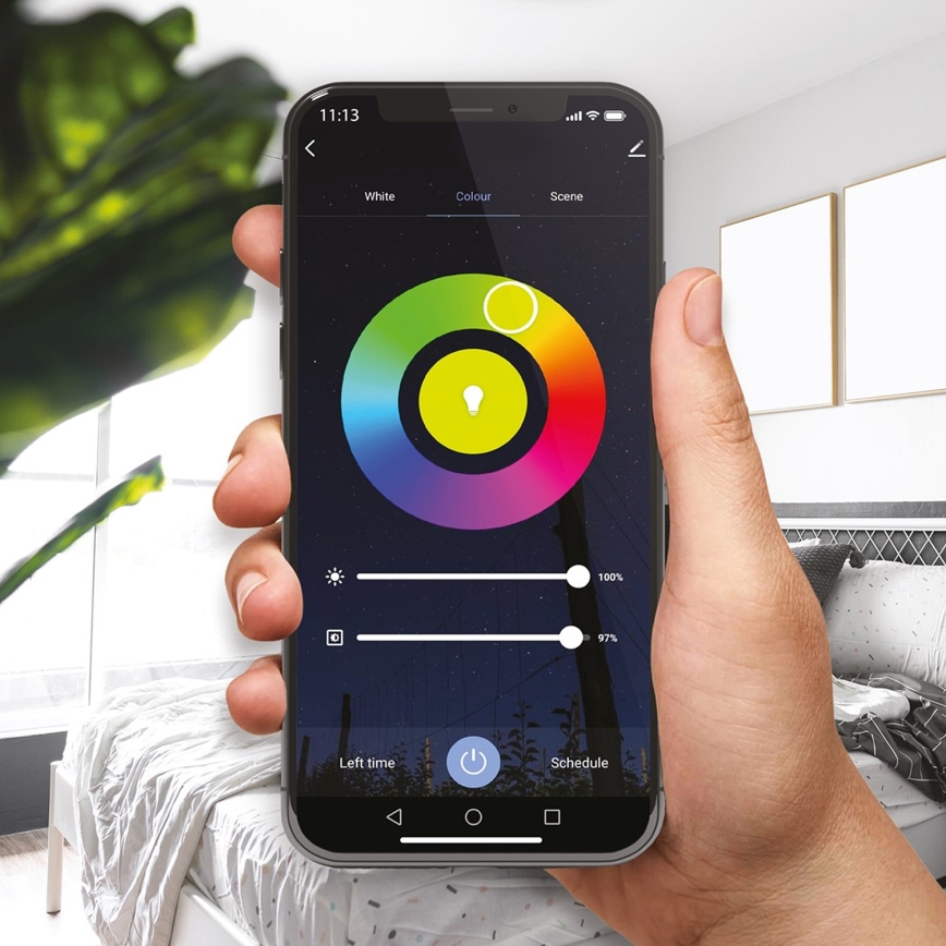 Bombilla LED RGB regulable GU10/5W/230V 2700-6500K Wi-Fi Tuya