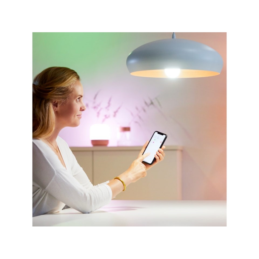 Bombilla LED RGBW regulable C37 E14/4,9W/230V 2200-6500K CRI 90 Wi-Fi -WiZ