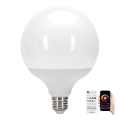 Bombilla LED RGBW regulable MESH G120 E27/18W/230V 6500K + control remoto - Aigostar