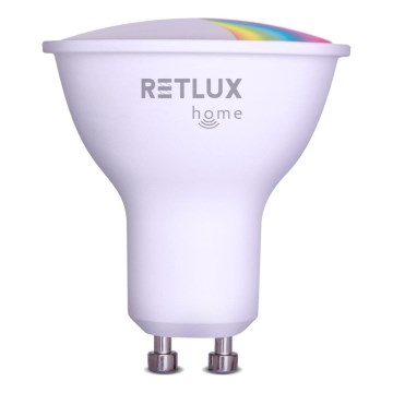 Bombilla LED RGBW regulable MR16 GU10/4,5W/230V 2700-6500K Wi-Fi Tuya
