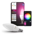 Bombilla LED RGBW regulable Philips Hue White And Color Ambiance B39 E14/3,7W/230V 1000-20000K
