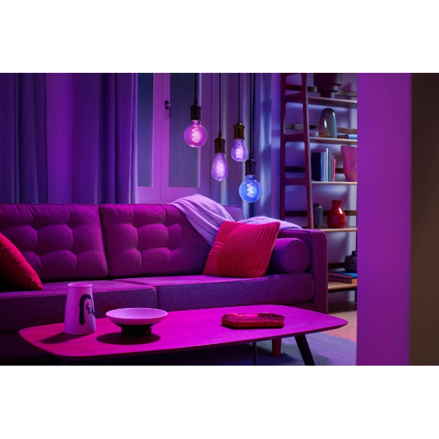 Bombilla LED RGBW regulable ST64 E27/6,3W/230V 2200-6500K Wi-Fi - WiZ