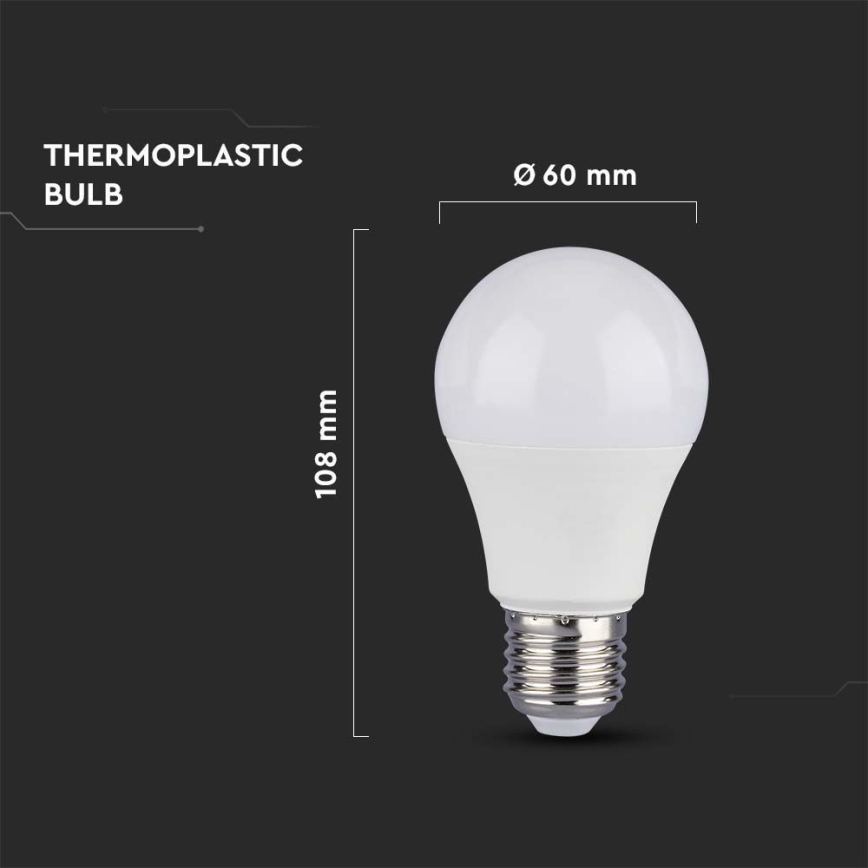 Bombilla LED SAMSUNG CHIP A60 E27/8,5W/230V 3000K