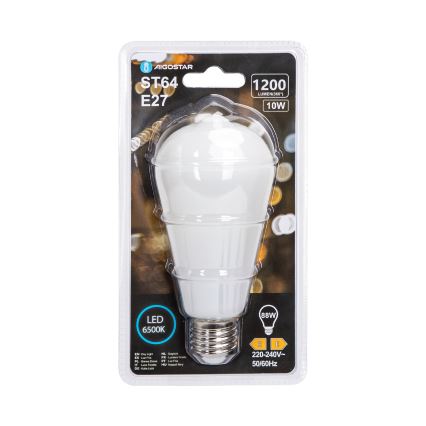 Bombilla LED ST64 E27/10W/230V 320° 6500K - Aigostar