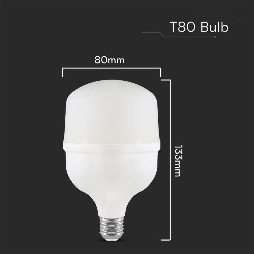 Bombilla LED T80 E27/20W/230V 6500K